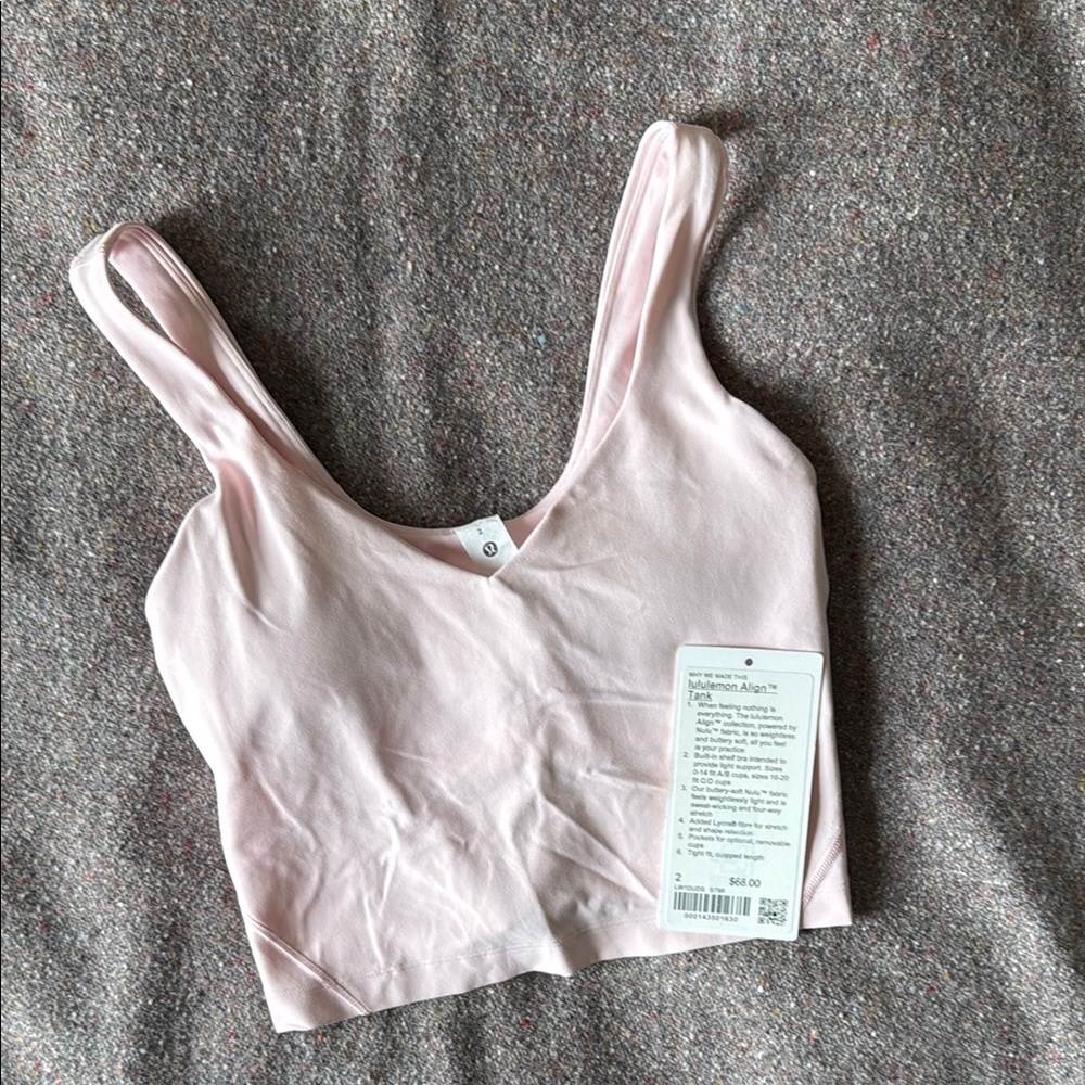 Lululemon Align Tank in Strawberry Milkshake Pink (Sz 2)